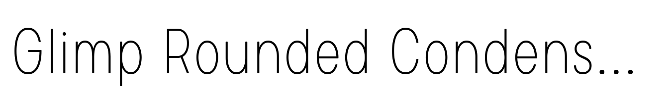 Glimp Rounded Condensed Thin
